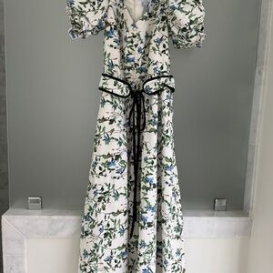 Size 2 Antonio Melani floral belted Midi Dress